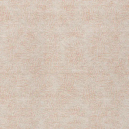 Peach And Beige Geometric Washable Indoor Outdoor Area Rug Photo 4
