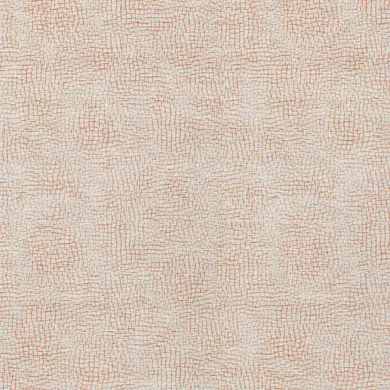 Peach And Beige Geometric Washable Indoor Outdoor Area Rug Photo 4