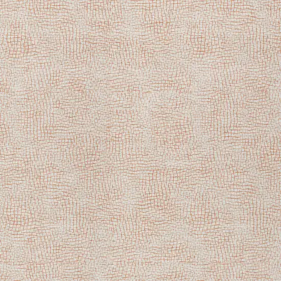 Peach And Beige Geometric Washable Indoor Outdoor Area Rug Photo 4