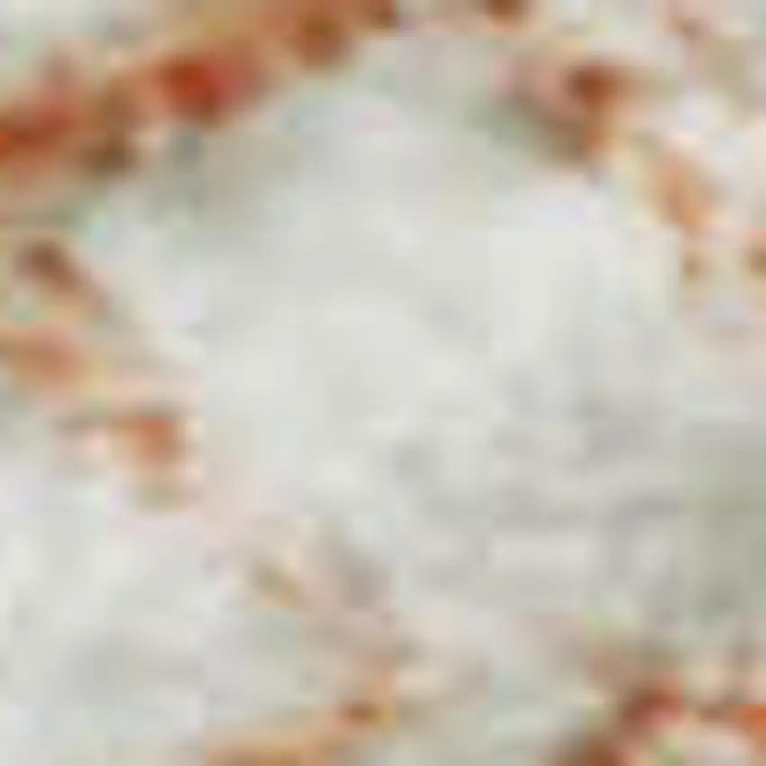 Peach And Ivory Geometric Washable Area Rug With UV Protection Photo 2