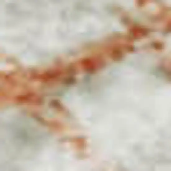 Peach And Ivory Geometric Washable Area Rug With UV Protection Photo 2