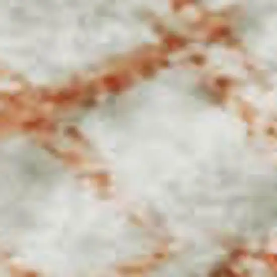 Peach And Ivory Geometric Washable Area Rug With UV Protection Photo 2