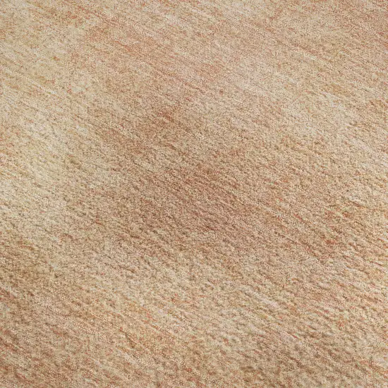 Peach And Salmon Abstract Washable Area Rug With UV Protection Photo 2