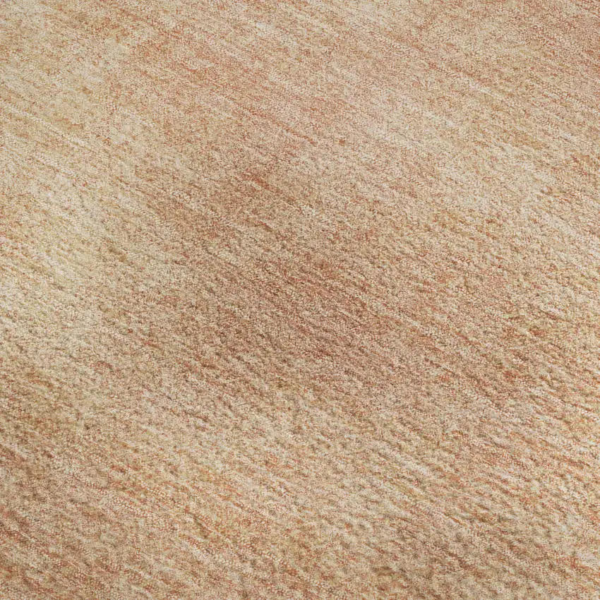 Peach And Salmon Abstract Washable Area Rug With UV Protection Photo 2