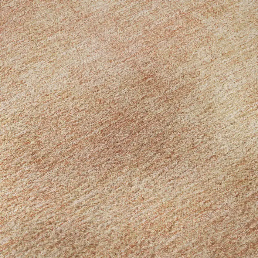 Peach And Salmon Abstract Washable Area Rug With UV Protection Photo 1