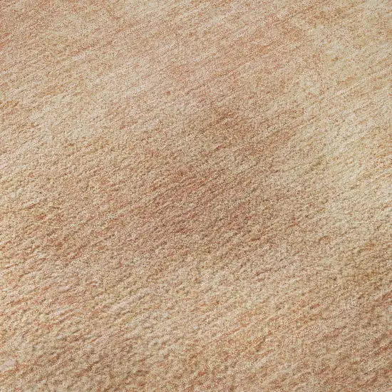 Peach And Salmon Abstract Washable Area Rug With UV Protection Photo 1