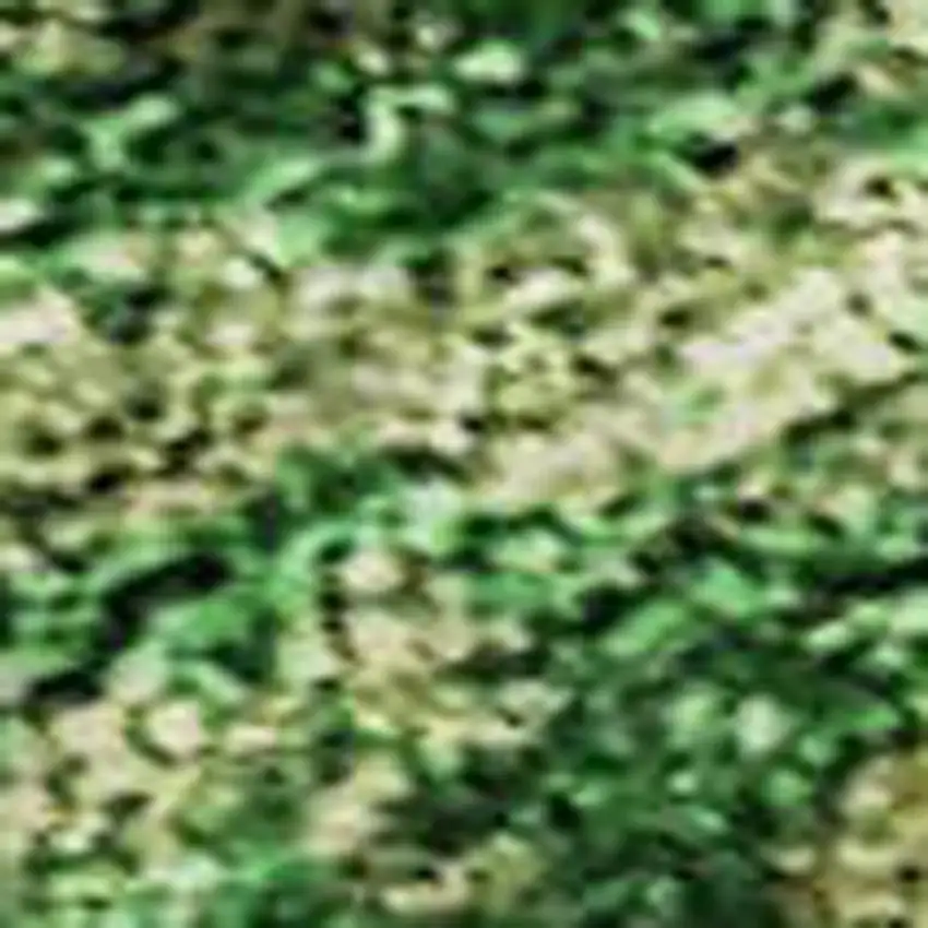 Peach Emerald And Beige Abstract Washable Area Rug With UV Protection Photo 3