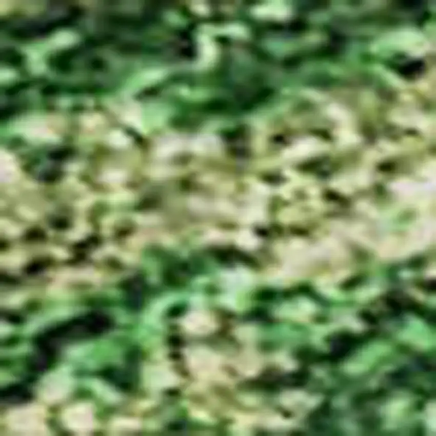 Peach Emerald And Beige Abstract Washable Area Rug With UV Protection Photo 2