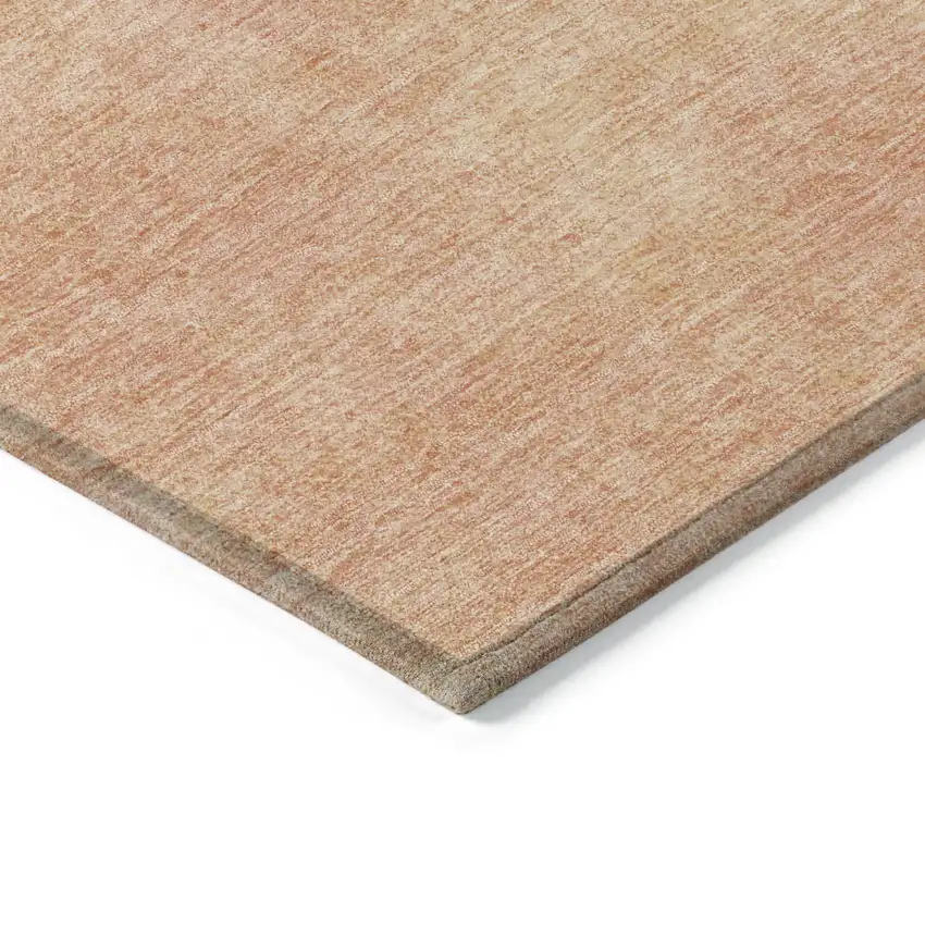 Peach Washable Indoor Outdoor Area Rug Photo 4