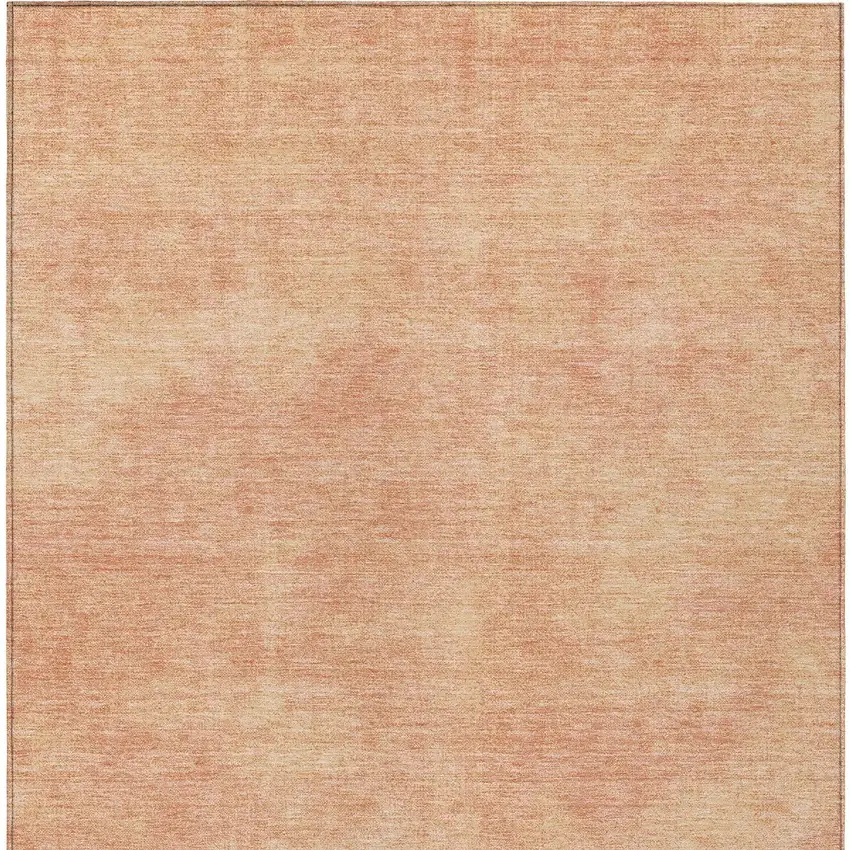 Peach Washable Indoor Outdoor Area Rug Photo 5