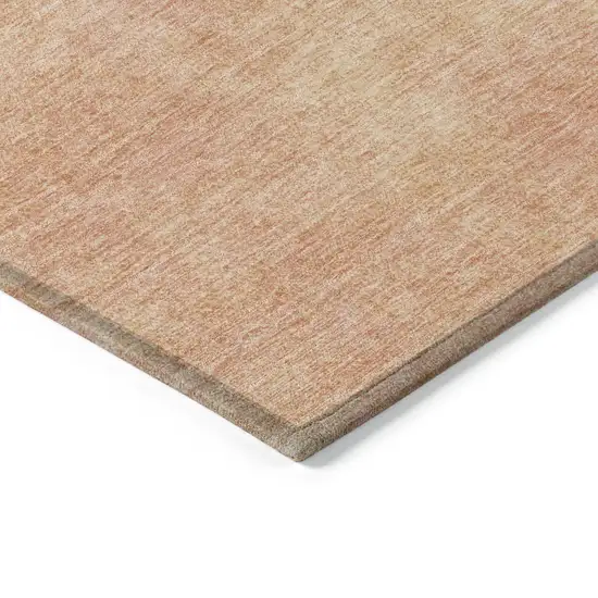 Peach Washable Indoor Outdoor Area Rug Photo 4