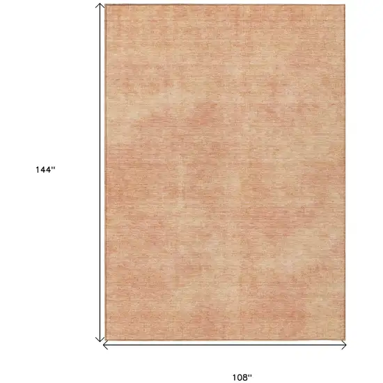 Peach Washable Indoor Outdoor Area Rug Photo 3