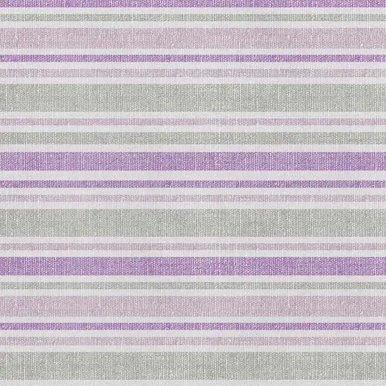 Pearl And Purple Striped Washable Area Rug With UV Protection Photo 2