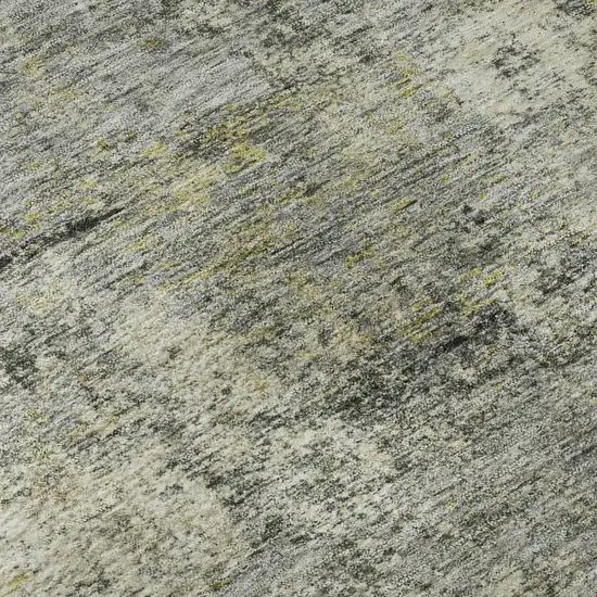 Pewter And Beige Abstract Washable Area Rug With UV Protection Photo 8
