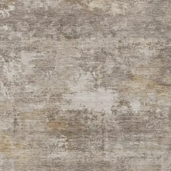 Pewter And Beige Abstract Washable Indoor Outdoor Area Rug Photo 2
