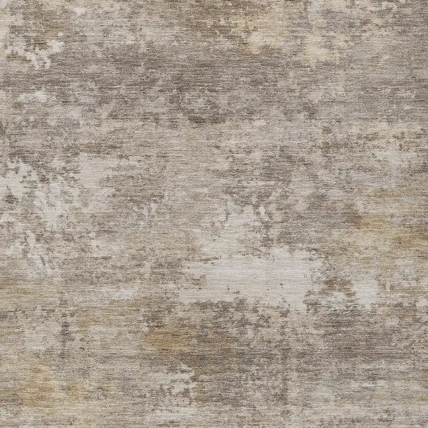 Pewter And Beige Abstract Washable Indoor Outdoor Area Rug Photo 2