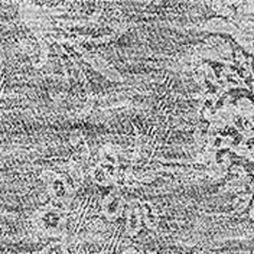 Pewter And Gray Floral Washable Area Rug With UV Protection Photo 4