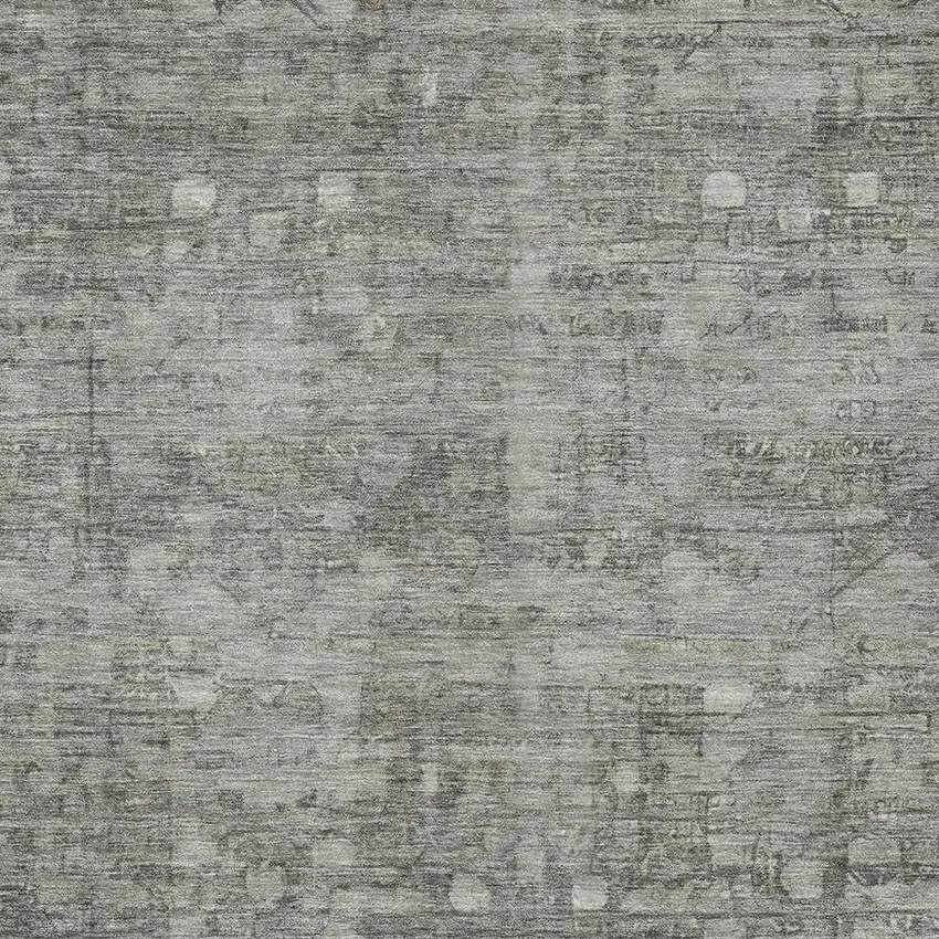 Pewter And Gray Geometric Washable Indoor Outdoor Area Rug Photo 4