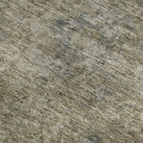 Pewter And Gray Oriental Washable Area Rug With UV Protection Photo 2