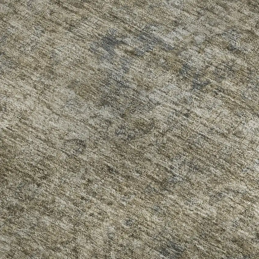 Pewter And Gray Oriental Washable Area Rug With UV Protection Photo 2