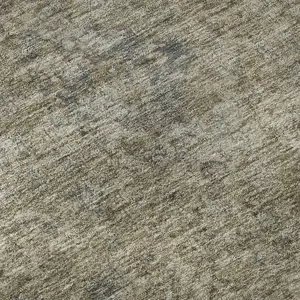 Photo of Pewter And Gray Oriental Washable Area Rug With UV Protection