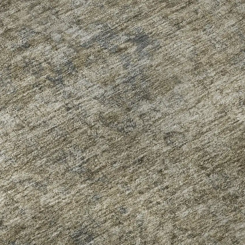 Pewter And Gray Oriental Washable Area Rug With UV Protection Photo 2