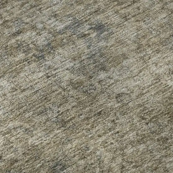 Pewter And Gray Oriental Washable Area Rug With UV Protection Photo 2