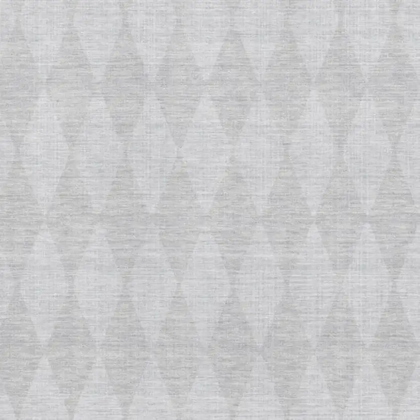 Pewter And Ivory Diamond Washable Area Rug With UV Protection Photo 3