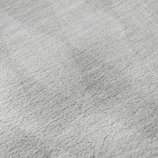Pewter And Ivory Diamond Washable Area Rug With UV Protection Photo 8