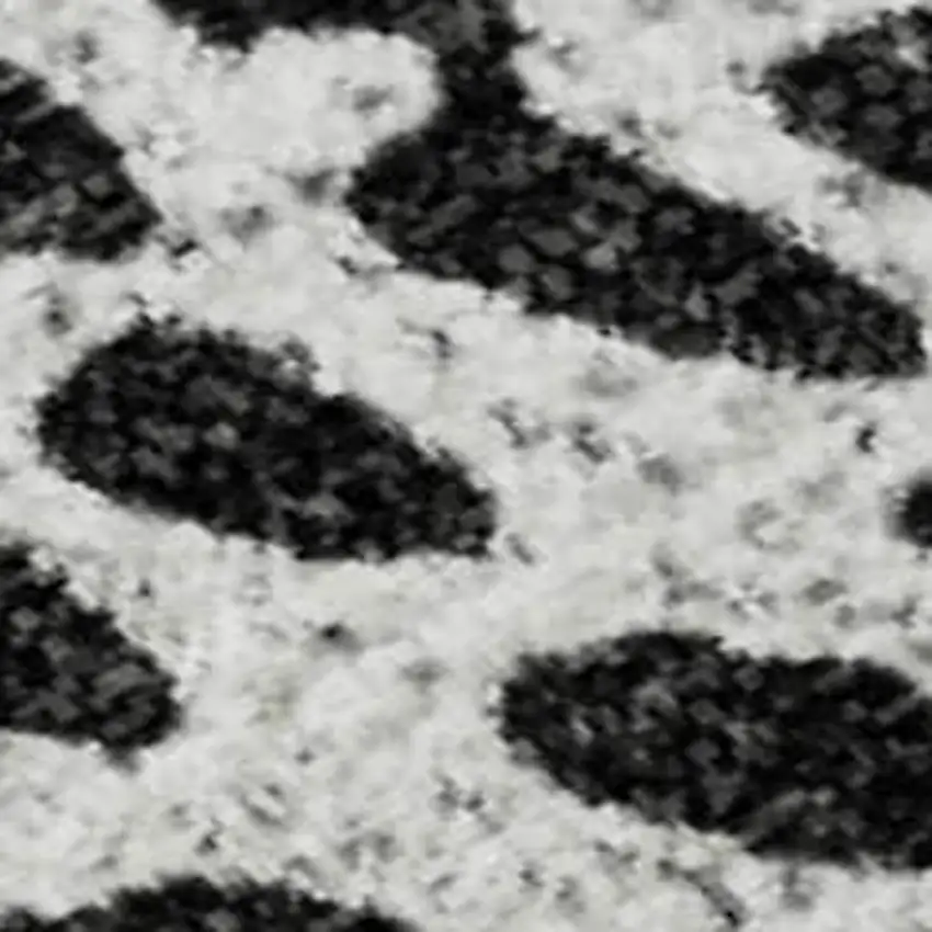 Pewter And Ivory Diamond Washable Area Rug With UV Protection Photo 4