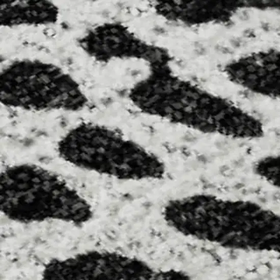 Pewter And Ivory Diamond Washable Area Rug With UV Protection Photo 5