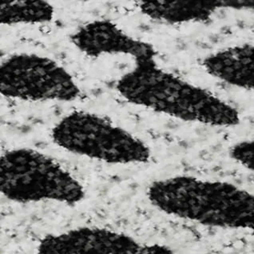 Pewter And Ivory Diamond Washable Area Rug With UV Protection Photo 5