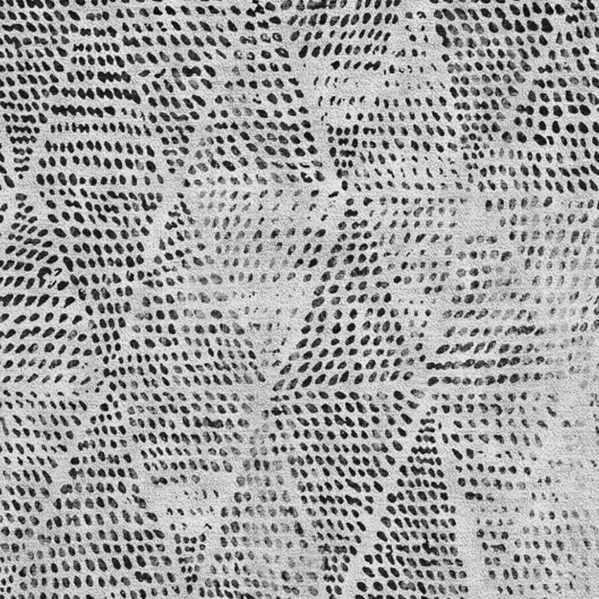 Pewter And Ivory Diamond Washable Area Rug With UV Protection Photo 6