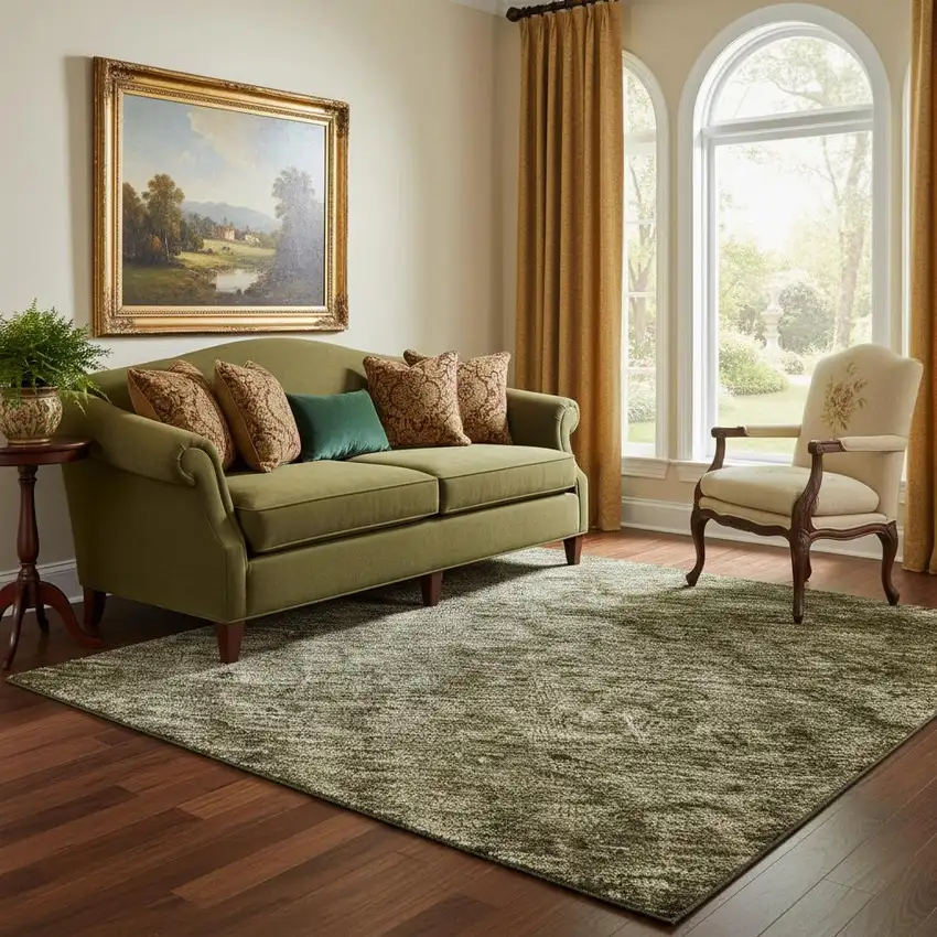 Pewter And Silver Abstract Washable Area Rug With UV Protection Photo 2