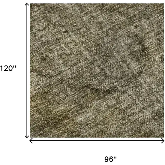 Pewter And Silver Abstract Washable Area Rug With UV Protection Photo 8