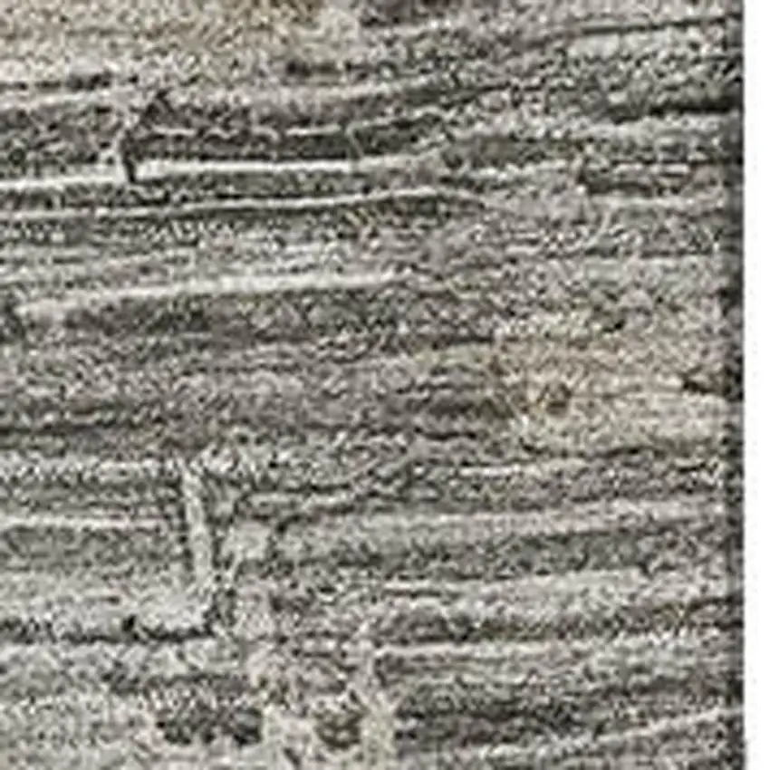 Pewter And Wheat Abstract Washable Area Rug With UV Protection Photo 2