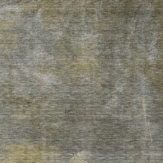 Pewter Beige And Gold Abstract Washable Area Rug With UV Protection Photo 3