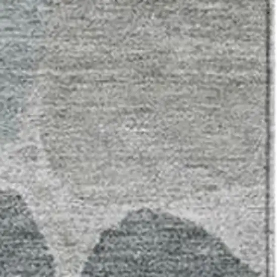 Pewter Beige And Ivory Geometric Washable Indoor Outdoor Area Rug Photo 3