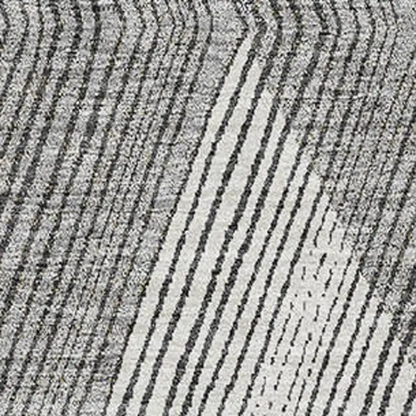 Pewter Gold And Ivory Geometric Washable Area Rug With UV Protection Photo 2