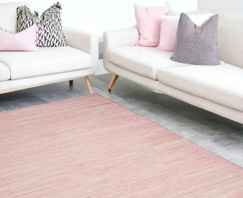 Pink Abstract Area Rug Photo 1