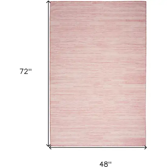 Pink Abstract Area Rug Photo 3