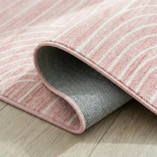 Pink Abstract Area Rug Photo 3