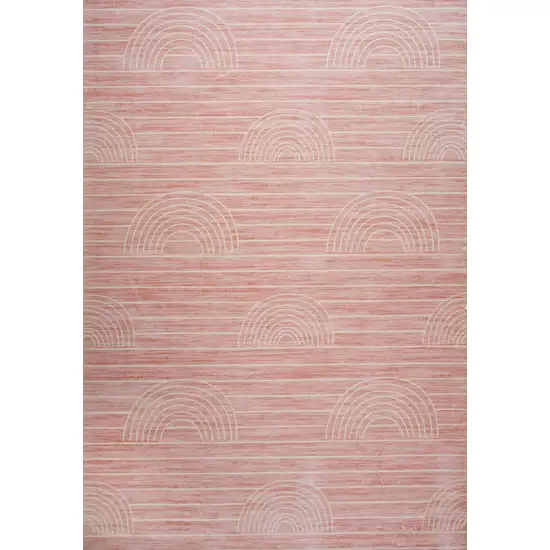Pink Abstract Area Rug Photo 2
