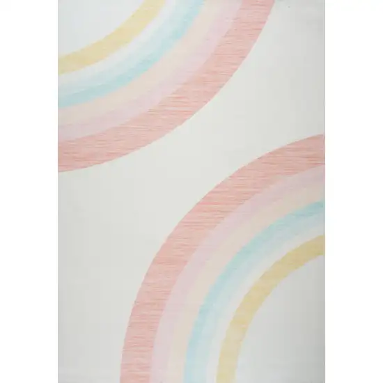 Pink Abstract Area Rug Photo 3