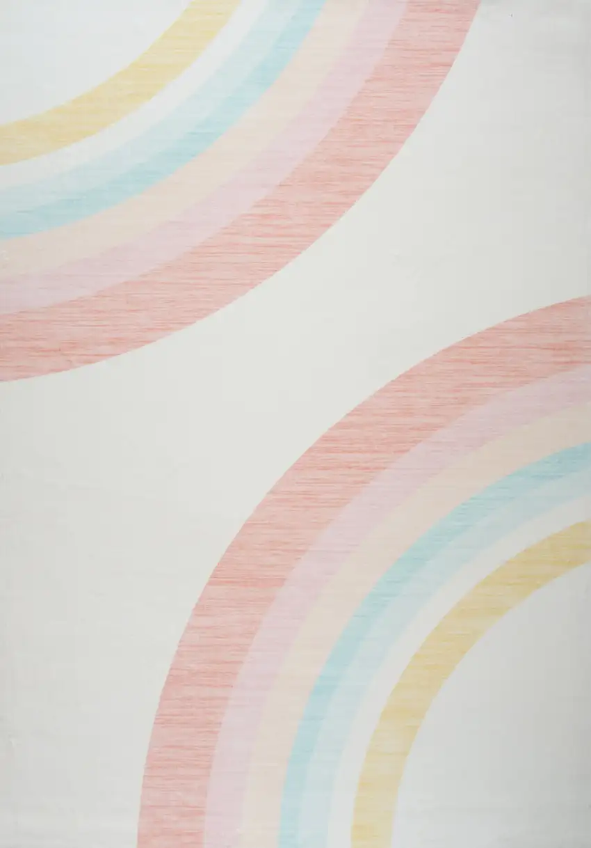 Pink Abstract Area Rug Photo 3