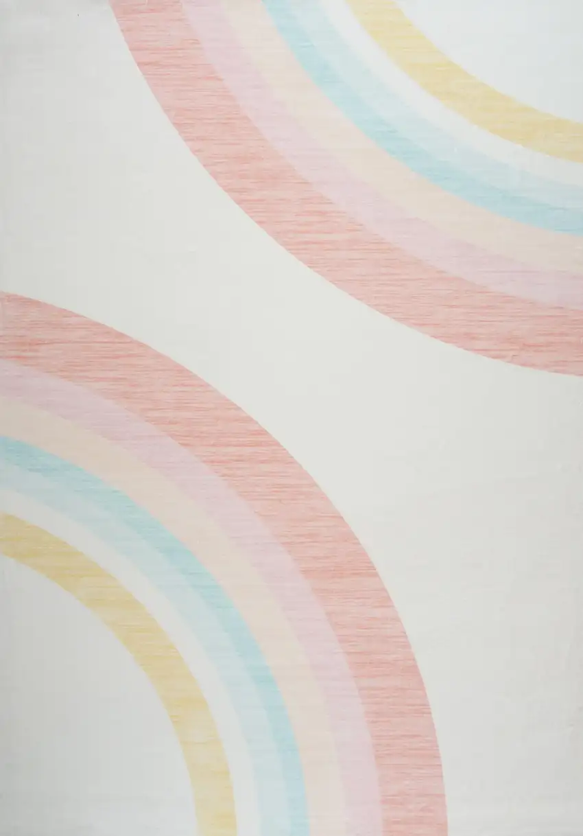 Pink Abstract Area Rug Photo 4