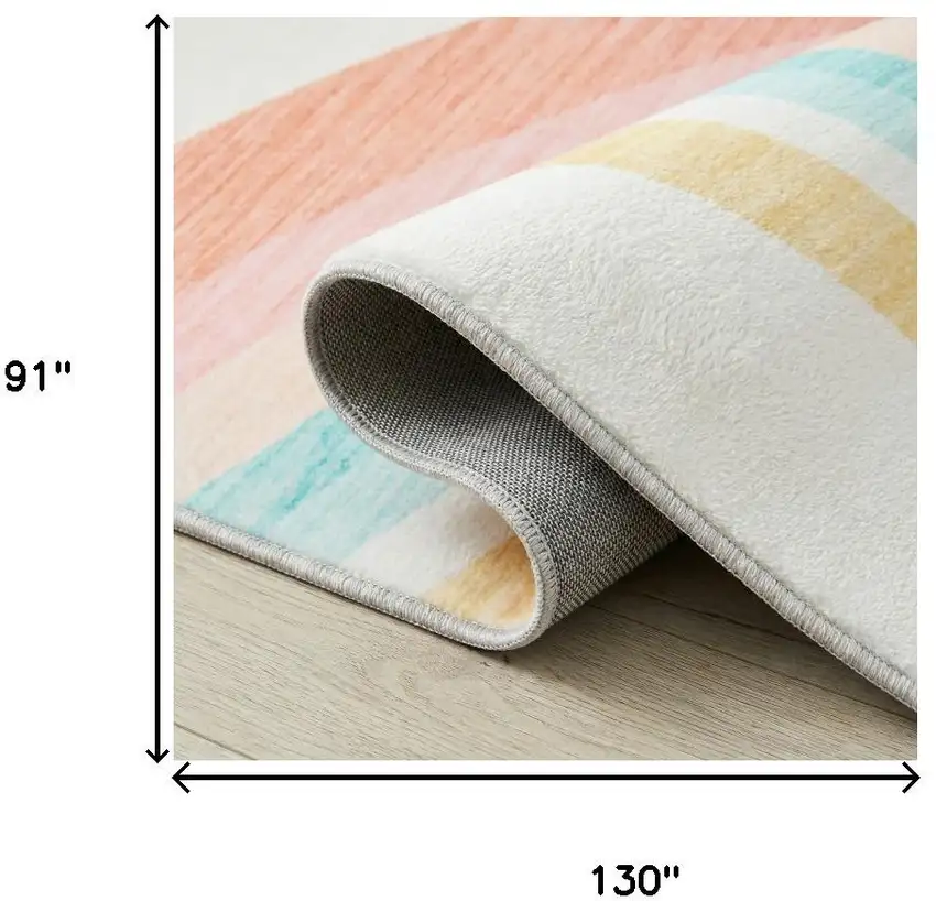 Pink Abstract Area Rug Photo 5