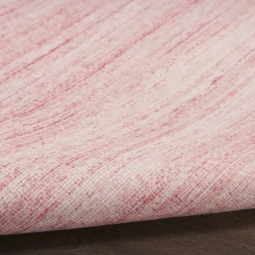 Pink Abstract Washable Area Rug Photo 6