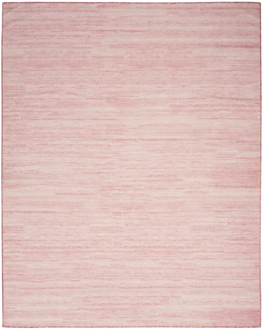 Pink Abstract Washable Area Rug Photo 1