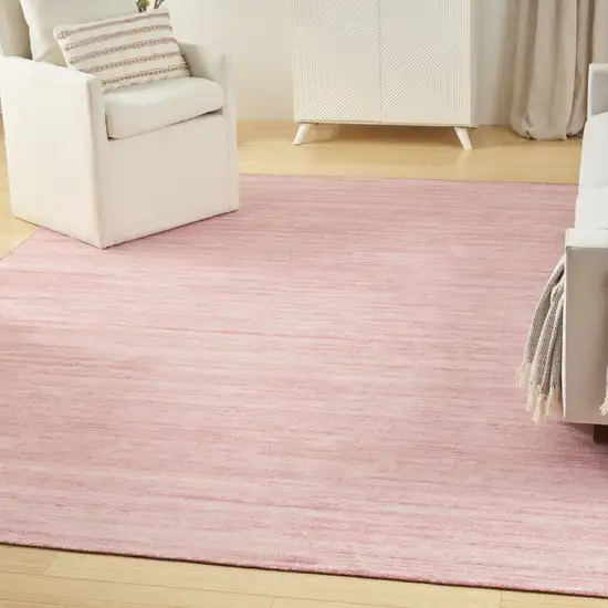Pink Abstract Washable Area Rug Photo 7